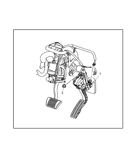 2022 Jeep Grand Cherokee L Pedal Accelerator Diagram for 52121952AA
