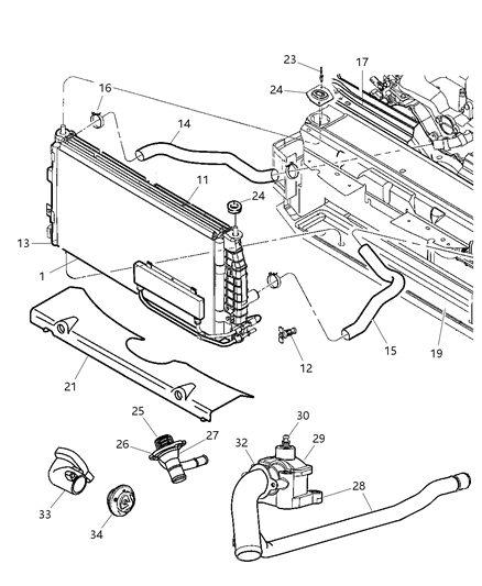 1997 Chrysler Town & Country Screw And Washer Diagram for 6504463