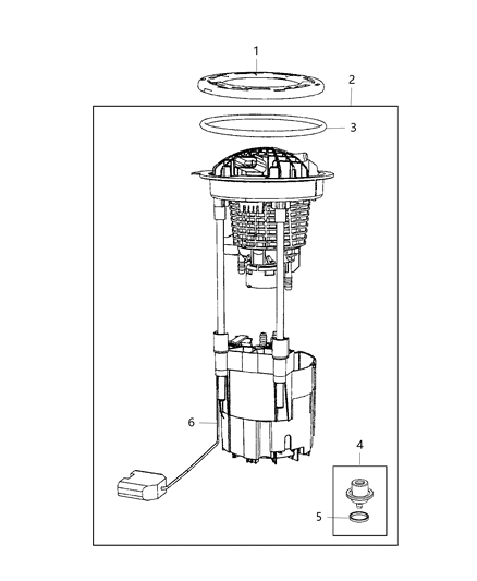 Module Kit Fuel Pump/Level Unit Diagram for RL050948AA