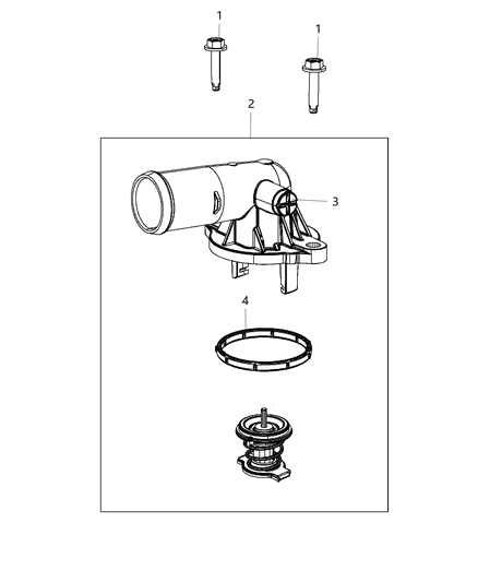 Housing Thermostat Diagram for 5184977AG