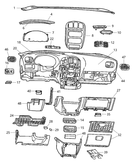 Stud M10-1.50X44 Diagram for 6503490