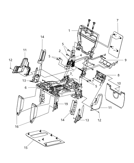Carpet Seat Diagram for 1LC421D5AA