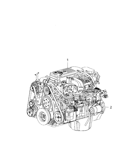 2020 Ram 2500 Engine Long Block See Note Diagram for R8003550AA