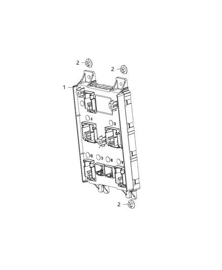 Module Body Controller Diagram for 68424595AB