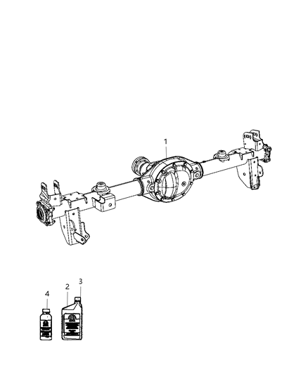 Axle Service Rear Diagram for 68036129AA