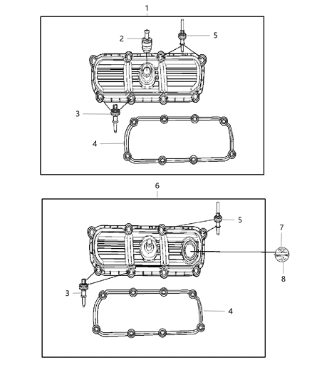1985 Jeep J10 Cover Cylinder Head Right Diagram for 4648976AC