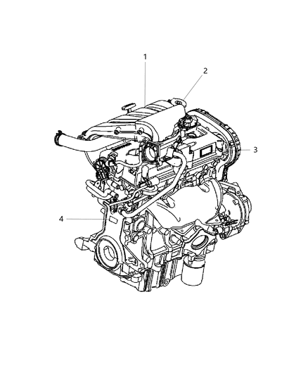 2007 Chrysler PT Cruiser Block Short See Note Diagram for 5114480AD