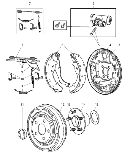2007 Chrysler PT Cruiser Bolt Kit Diagram for 5114494AA