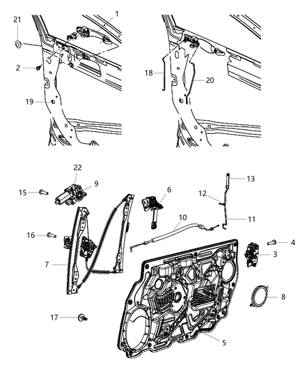 2012 Chrysler 200 Handle Exterior Door Diagram for 4589665AB