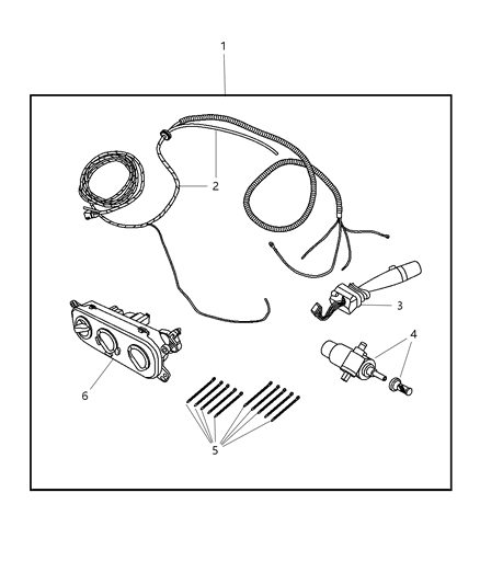 2024 Jeep Grand Wagoneer L Wiring Kit Enclosure Diagram for 82210215