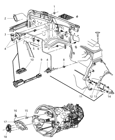 1985 Dodge D250 Clip Diagram for 52107588AC