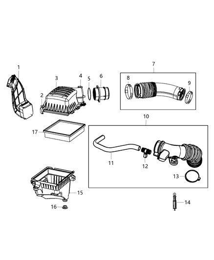 Clamp Hose Clamp Diagram for 6510153AA
