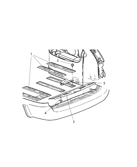 2007 Chrysler Town & Country Net Cargo Diagram for 5028628AA