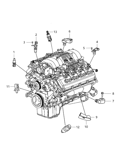 Shield Heat Diagram for 68083366AA