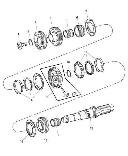 Snap Ring Diagram for 5099268AA