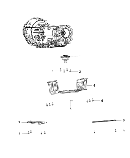 Isolator Transmission Mount Diagram for 5154807AD