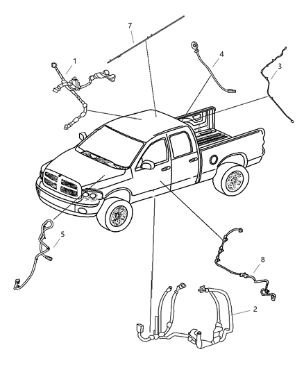 1999 Chrysler LHS Wiring Body Diagram for 68030010AB