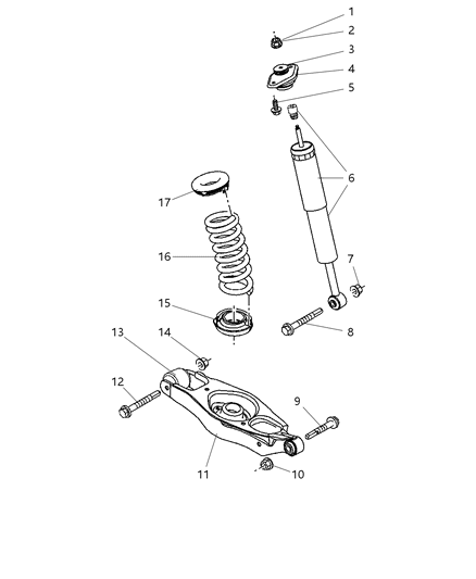 2016 Chrysler Town & Country Spring Link Diagram for 4782598AC