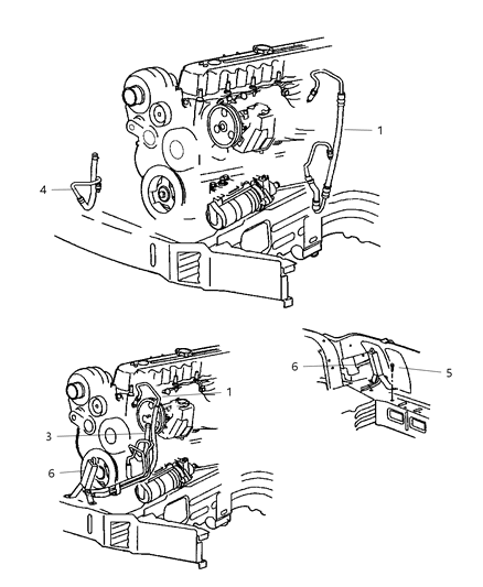 2019 Jeep Grand Cherokee Hose Power Steering Pressure Diagram for 52088452AB