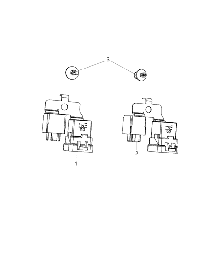 1988 Jeep J10 Relay And Bracket Double Relay Diagram for 68196004AA
