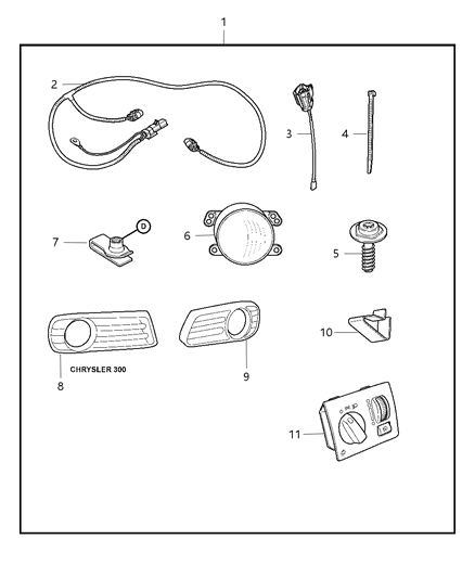 Switch Headlamp Diagram for 68019678AB