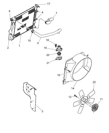 Drive Fan Diagram for 52028799AB