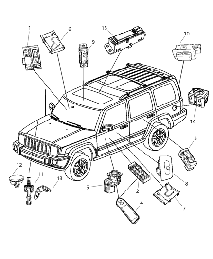 Switch Power Window Diagram for 4602736AA