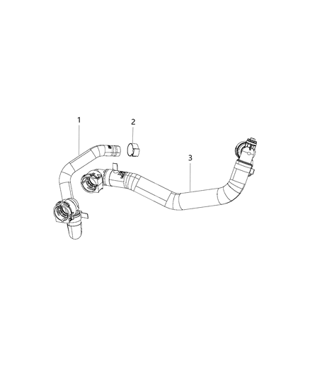 Hose Heater Return Diagram for 68249884AC