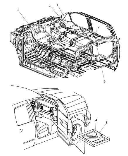 Carpet Floor Diagram for 1DY07GTVAD