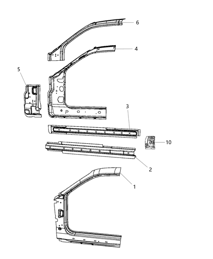 Reinforcement Sill Diagram for 5112896AC