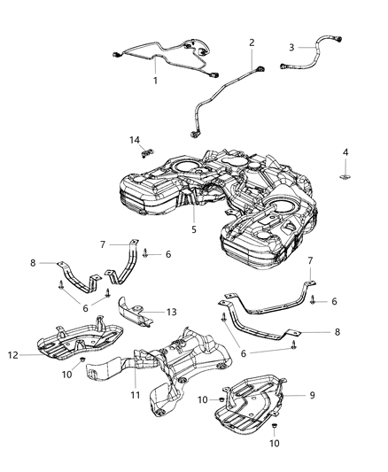 Tank Fuel Diagram for 68338691AA