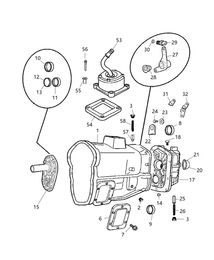 Seal Input Diagram for 5015214AA