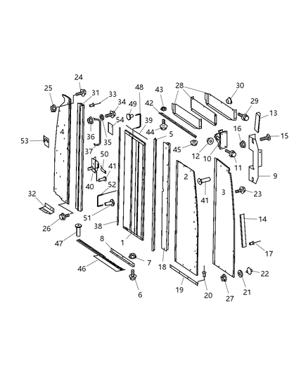 2016 Ram ProMaster 3500 Handle Cargo Door Interior Diagram for 5123663AA