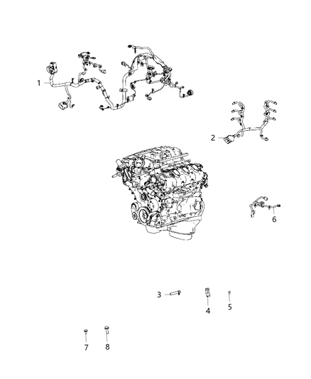 2003 Chrysler PT Cruiser Wiring Engine Diagram for 68399849AA