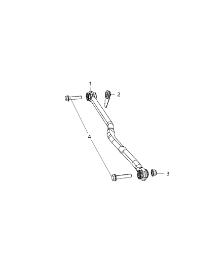 Track Bar Front Diagram for 52059983AE