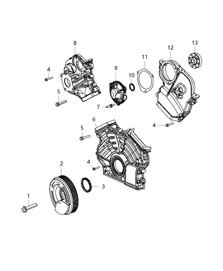 2005 Jeep Liberty Stud Diagram for 68147517AA