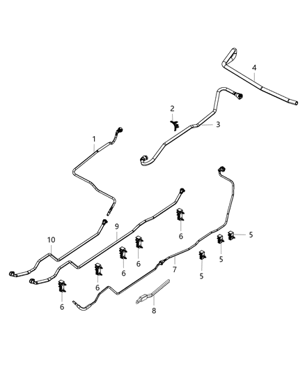 Tube Fuel Supply Diagram for 68199033AA