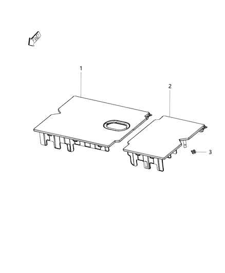 2009 Jeep Liberty Load Floor 60% Diagram for 5SD54TX7AD
