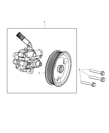 2016 Jeep Wrangler Pump Power Steering Diagram for R8068641AB