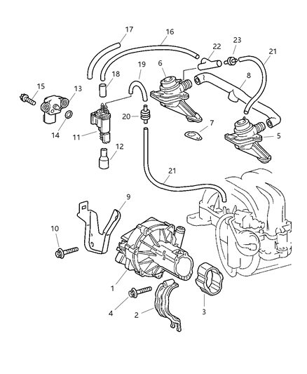 1998 Dodge Durango Valve Check Diagram for 5096374AA