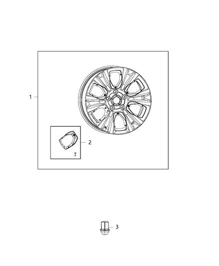 Wheel Aluminum Diagram for 5UR351D5AA