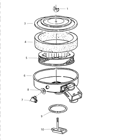 Bracket, Air Cleaner To Throttle Body Diagram for 53030692