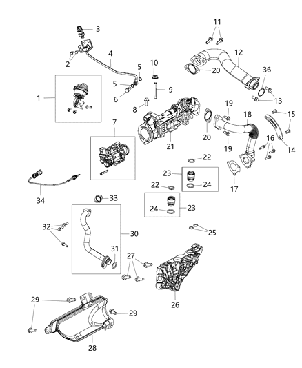 Pressure Sensor Diagram for 56054084AB
