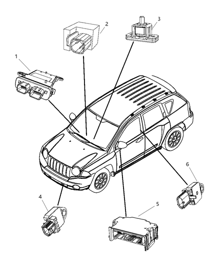 Sensor Strain Gauge Diagram for 5084007AA