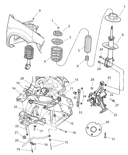 Link Sway Eliminator Diagram for 5272324AB