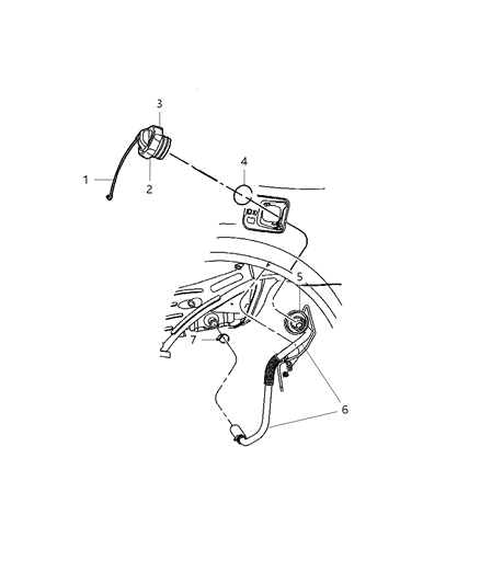 Tube Fuel Filler Diagram for 5270171AA