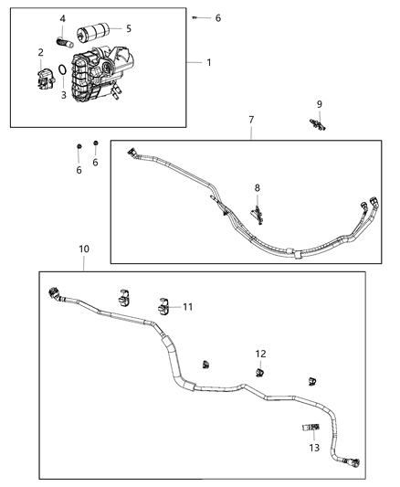 2003 Chrysler Sebring Canister Vapor Diagram for 68152022AE