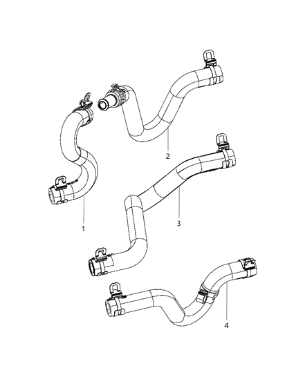 Hose Heater Return Diagram for 5058802AB