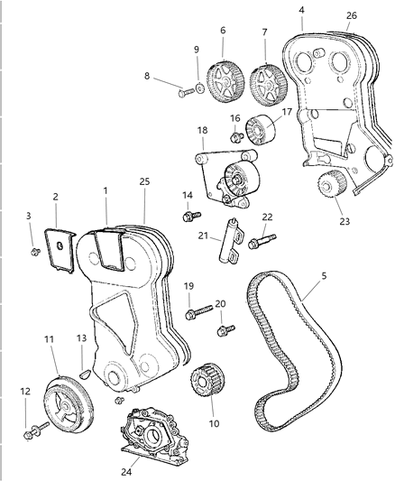 Bracket Tensioner Diagram for TBK10246