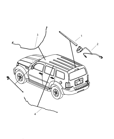 Cable Antenna Diagram for 56040832AC